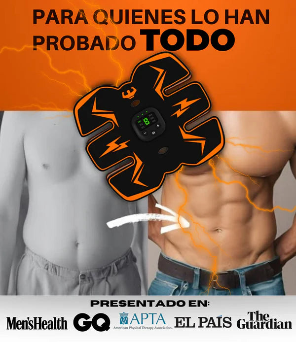 Estimulador Abdominales PowerAbs® + Crema Quemagrasa Ultraburn