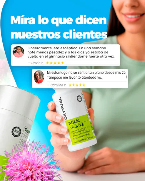 OXYFUEL Cardo Mariano – Detox Hepático & Limpieza de Colon